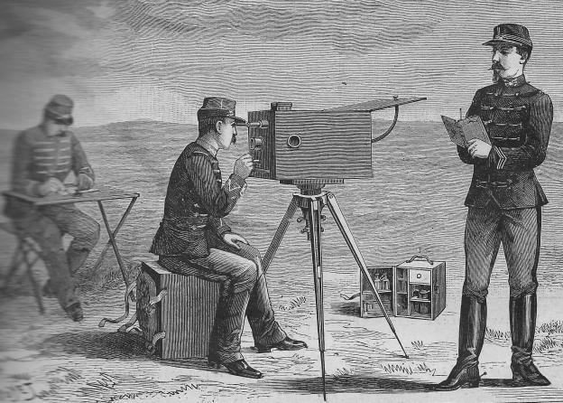 Télégraphe optique La science illustrée 1890